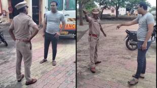 akola drunkard police sub inspector chaos