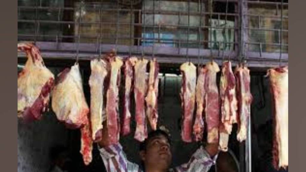 thane About 1450 kg of beef seized from 9 meat shops in western Wulan Chawl area of Ambernath city thane About 1450 kg of beef seized from 9 meat shops in western Wulan Chawl area of Ambernath city