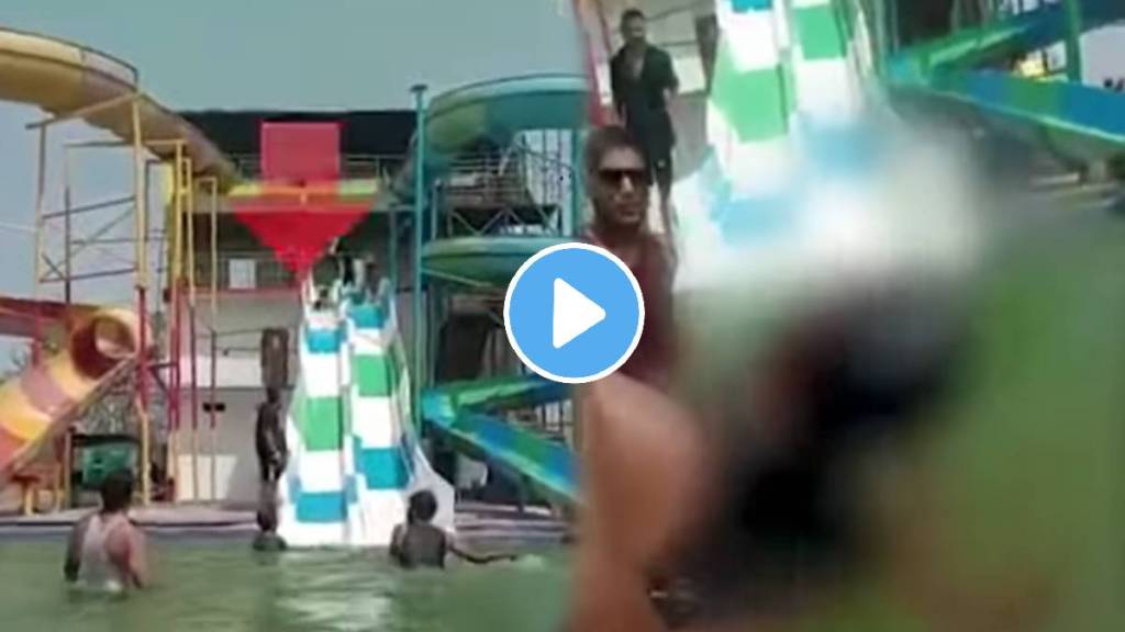 Water park resort accident video viral