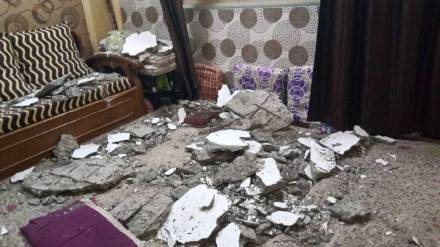 A woman has died in an accident in Virar when a slab of a building collapsed