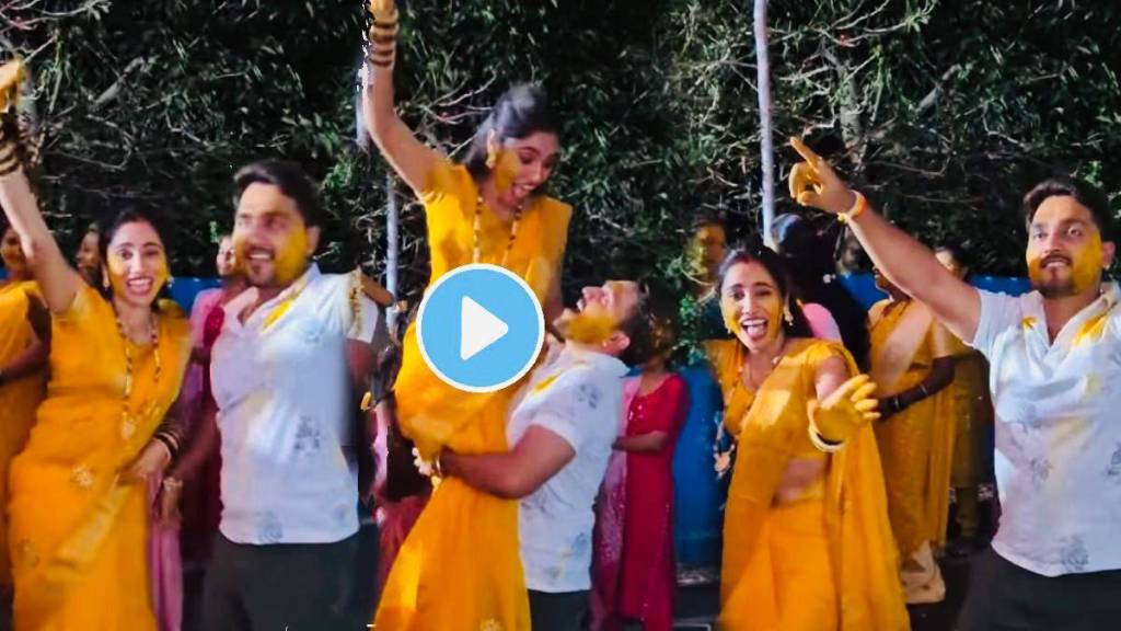 Husband wife dance in wedding on marathi song couple dance video