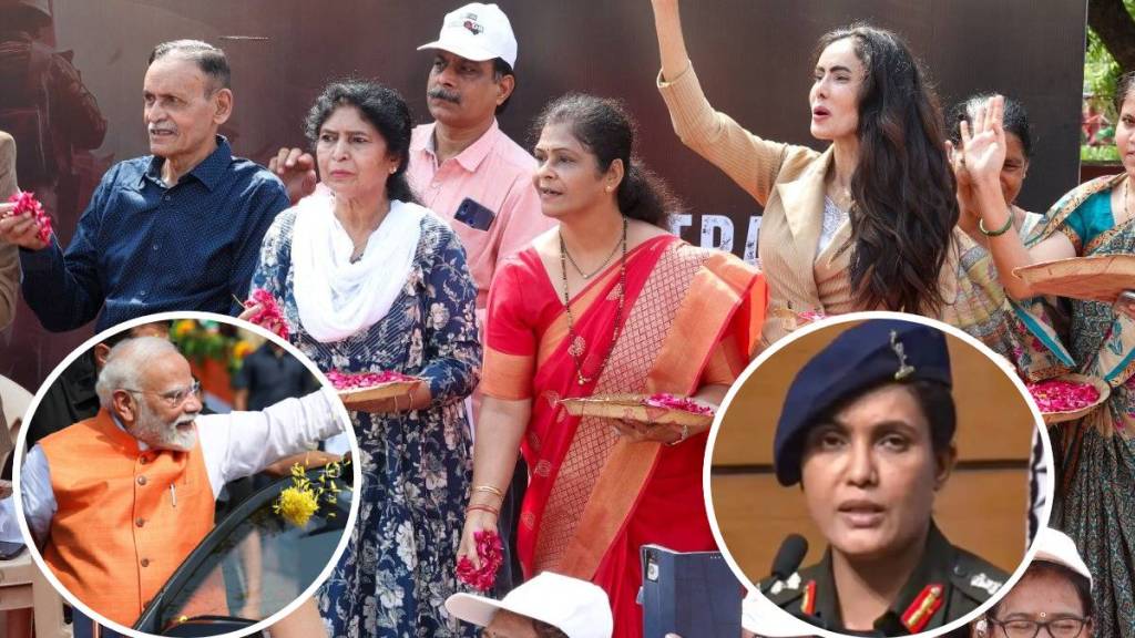 PM Modi roadshow Vadodara Sofia Qureshi family