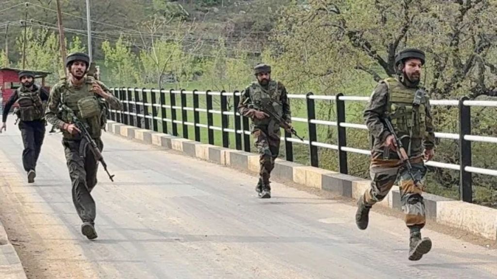 NIA officials investigating weapon cache site in Betaab Valley, Pahalgam
