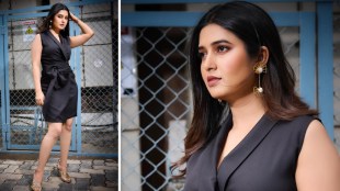 Prajakta Mali Black Dress Stylish Look