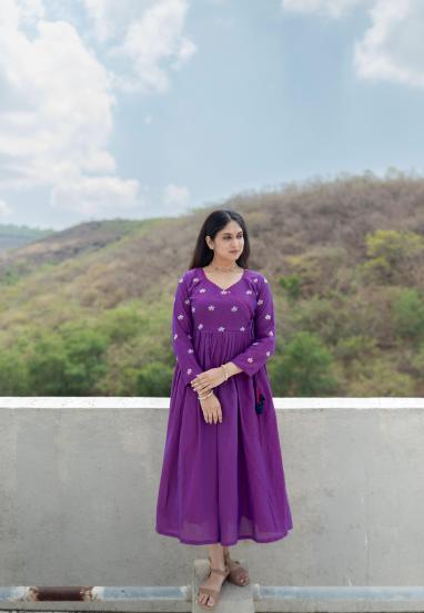 Priyadarshini Indalkar Purple Dress Look
