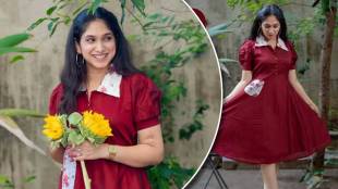 Priyadarshini Indalkar Short Coller Dress Look