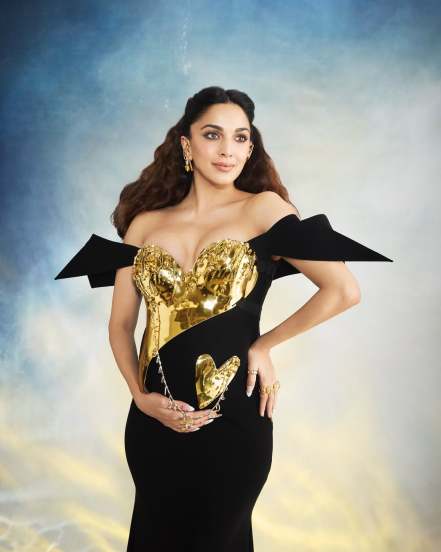 kiara advani made a show stopping debut with baby bump at the prestigious met gala 2025