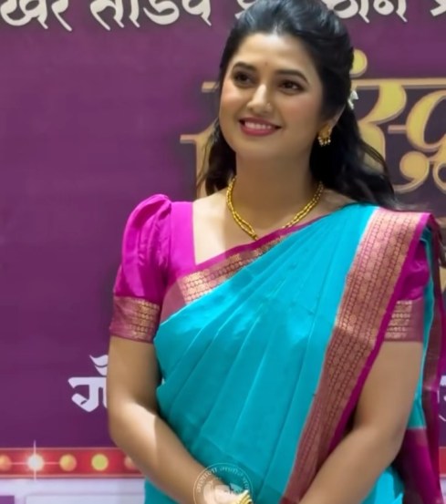 Prajakta mali saree look