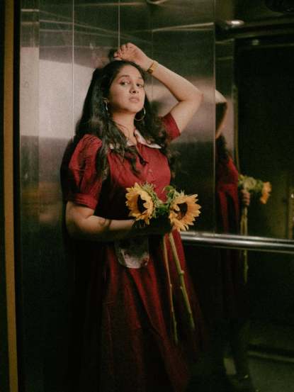 Priyadarshini Indalkar Collar Dress look