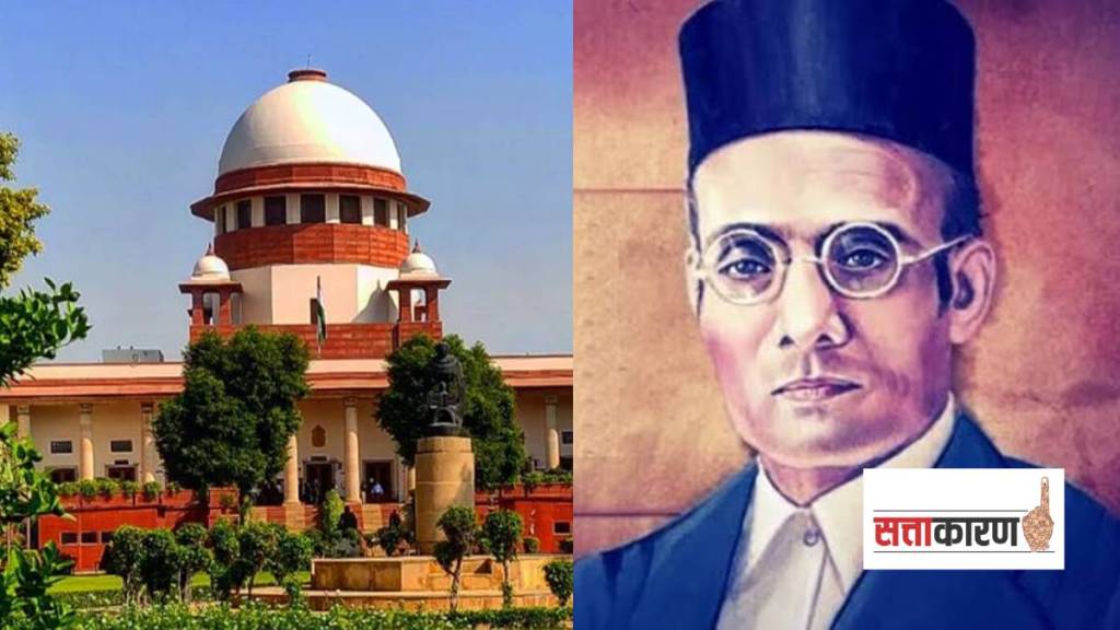 काय आहे ‘प्रतीके आणि नावे' कायदा? त्यात स्वा. सावरकरांचे नाव समाविष्ट करण्यास सर्वोच्च न्यायालयाने नकार का दिला? (फोटो सौजन्य सोशल मीडिया) काय आहे ‘प्रतीके आणि नावे' कायदा? त्यात स्वा. सावरकरांचे नाव समाविष्ट करण्यास सर्वोच्च न्यायालयाने नकार का दिला? (फोटो सौजन्य सोशल मीडिया)