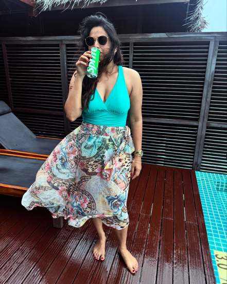 Swanandi Tikekar Maldives Vacation Bold Look