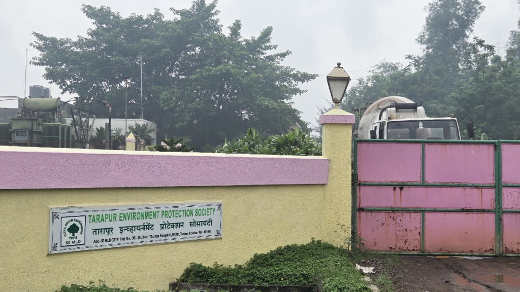 Tanker ban at Tarapur community sewage treatment plant Boisar news