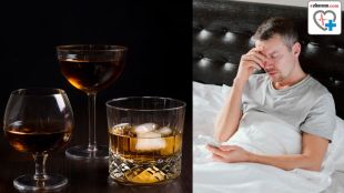 Person feeling tired and sleepy next day after drinking alcohol