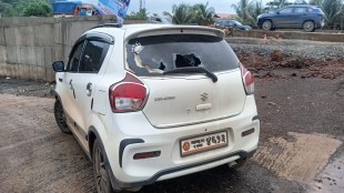 youths Gunfire Khed, youths broke car window ,