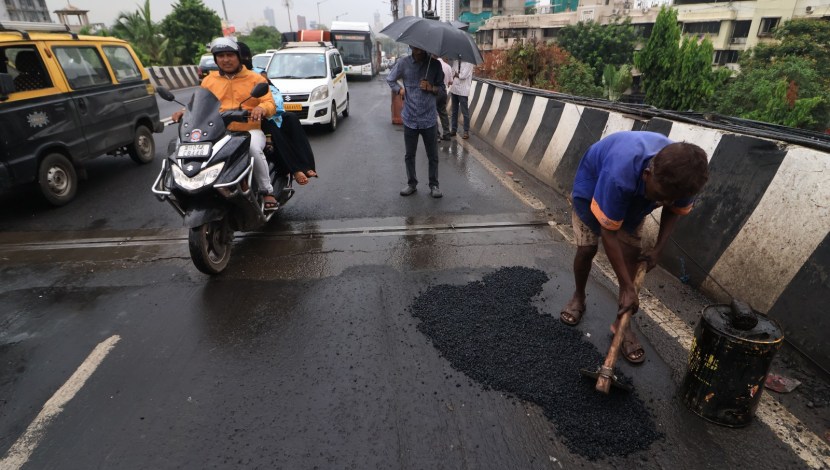 yesterday's heavy rainfall and near-deluge, municipal authorities are now actively engaged in a significant clean-up operation