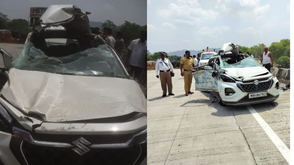 palghar Dahanu accident on Mumbai Ahmedabad National Highway one dead six injured