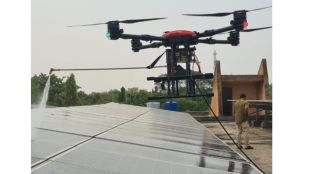 akola solar panel cleaning drone pdkv innovation