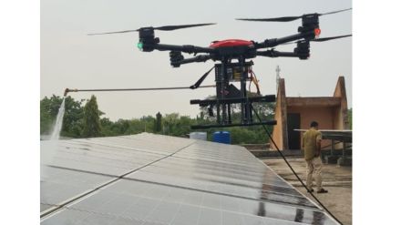 akola solar panel cleaning drone pdkv innovation