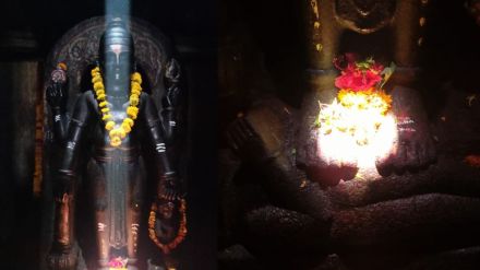 buldhana lonar daitaysudan temple sun ray festival from may