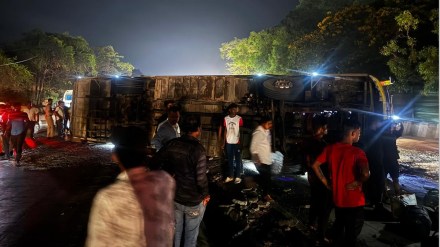 panvel karnala khind travel bus accident