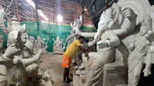 plaster of paris ganesh idols