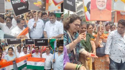 dombivli shiv sena activities celebration after terror camps destroyed