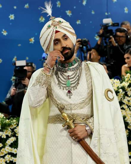 diljit dosanjh royal look first punjabi actor to participate in at met gala