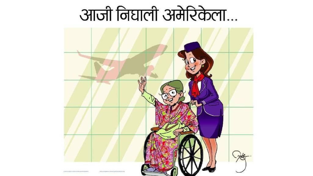 grandmother sharing life stories in America