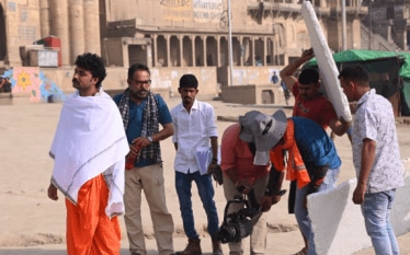 zee marathi devmanus serial shooting varanasi kiran gaikwad