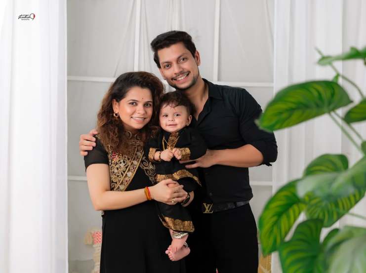 kartiki gaikwad baby boy first birthday