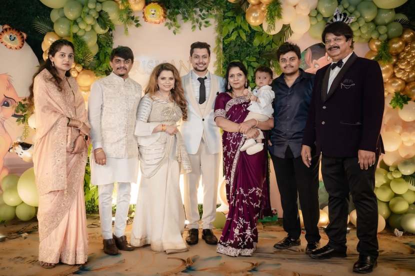 kartiki gaikwad son rishank first birthday party