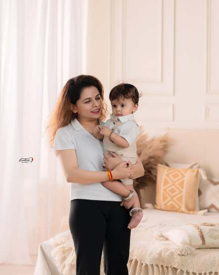 kartiki gaikwad baby boy first birthday