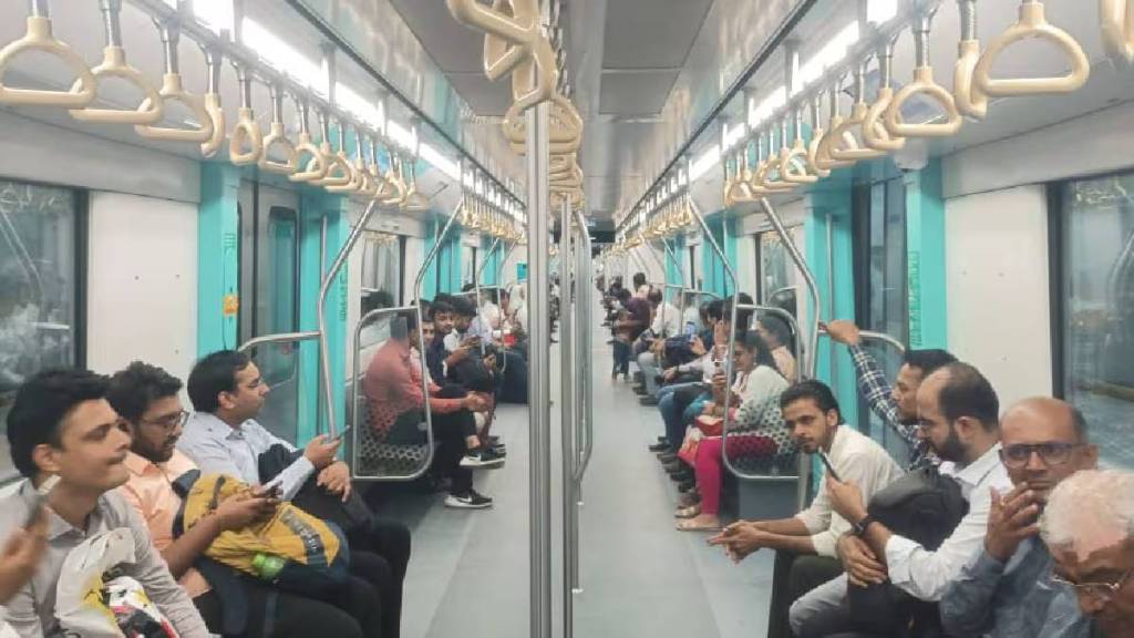 Aarey Worli 36 minutes travel by metro 3