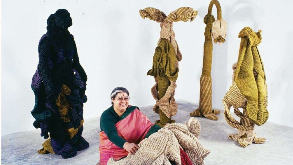 mrinalini mukherjee Indian sculptor fiber art sculptures legacy lokrang