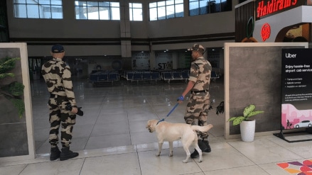 Mock Drill at Nagpur airport after siren sounded, the security guards cleared airport