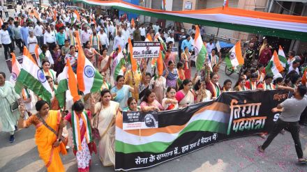 Nagpur tiranga yatra Devendra fadnavis absent
