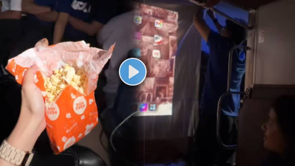 office Team turning their train ride to Goa into a private theatre