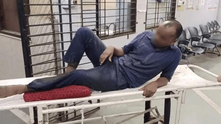 One person was injured after falling into a pit near VTC ground in Ulhasnagar