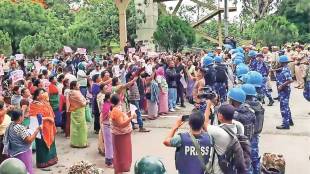 Meitei group protest against Manipur Governor Ajay Kumar Bhalla
