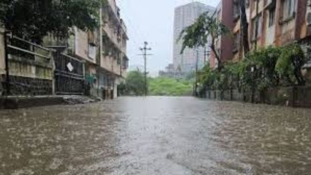 rain water on road