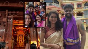 reshma shinde family trip to udupi temple with her south indian husband