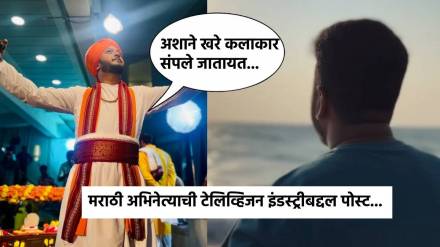 marathi actor rohan pednekar shares post about television industry