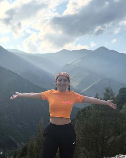 sonalee Kulkarni Kyrgyzstan Vacation photos