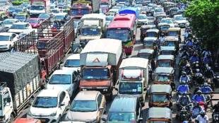 Balkum traffic congestion news in marathi
