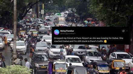 Pune boy stuck in heavy traffic viral post