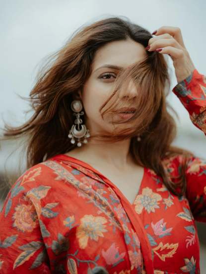 Anaghaa Bhagare Red Dress Look