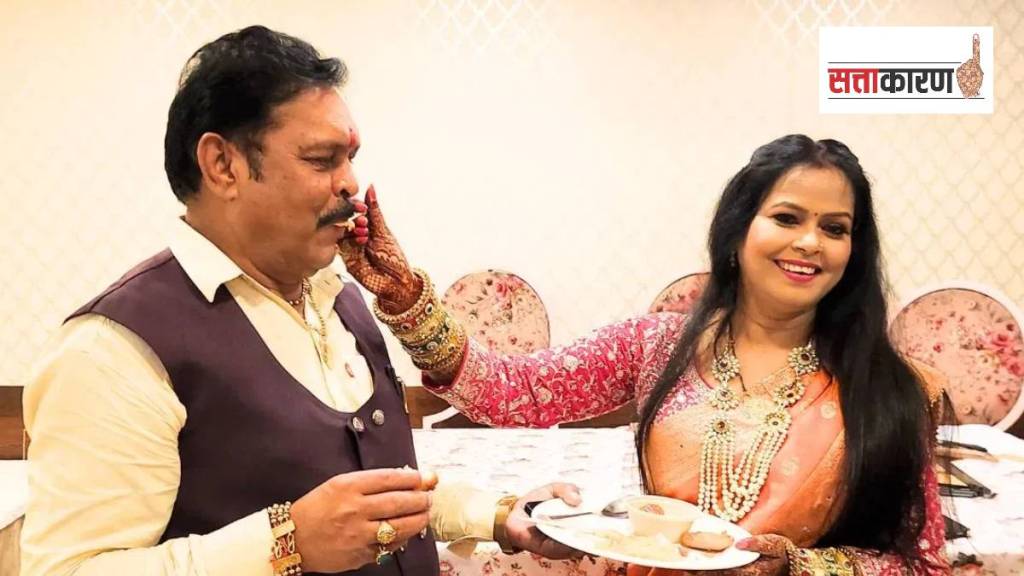 भाजपाचे माजी आमदार सुरेश राठौर व अभिनेत्री उर्मिला सनावर (छायाचित्र सोशल मीडिया)
