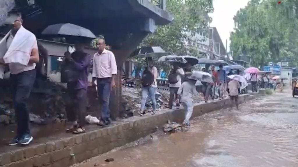 Badlapur Passengers suffer due to slow development work at Badlapur railway station