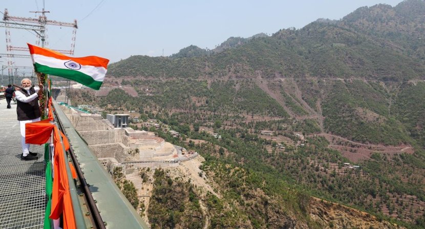 Chenab Bridge Narendra Modi