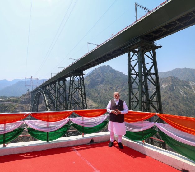 Chenab Bridge Narendra Modi